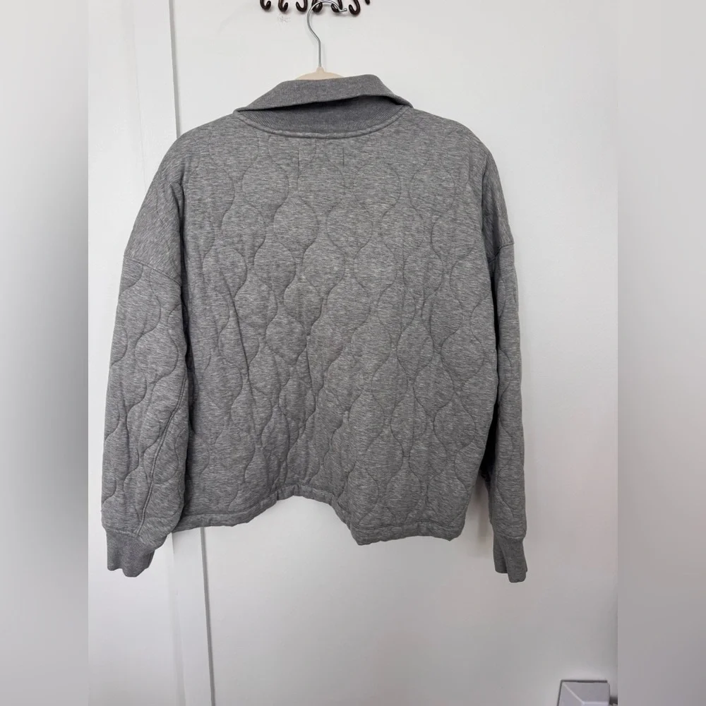 Ralph Lauren Sport RLX Gray Quilted Zip Pullover - Picture 2 of 7